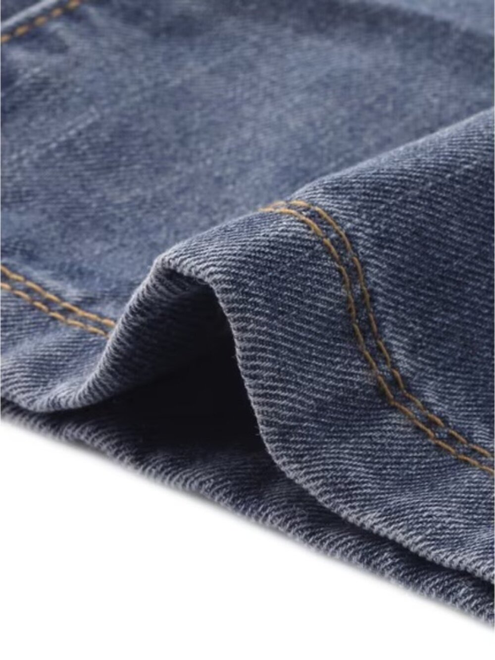 ✨ NWT INSPIRE CHIC Grey Blue Wide Leg Drawstring Jeans L - Picture 5 of 5